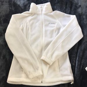 White Columbia fleece zip jacket